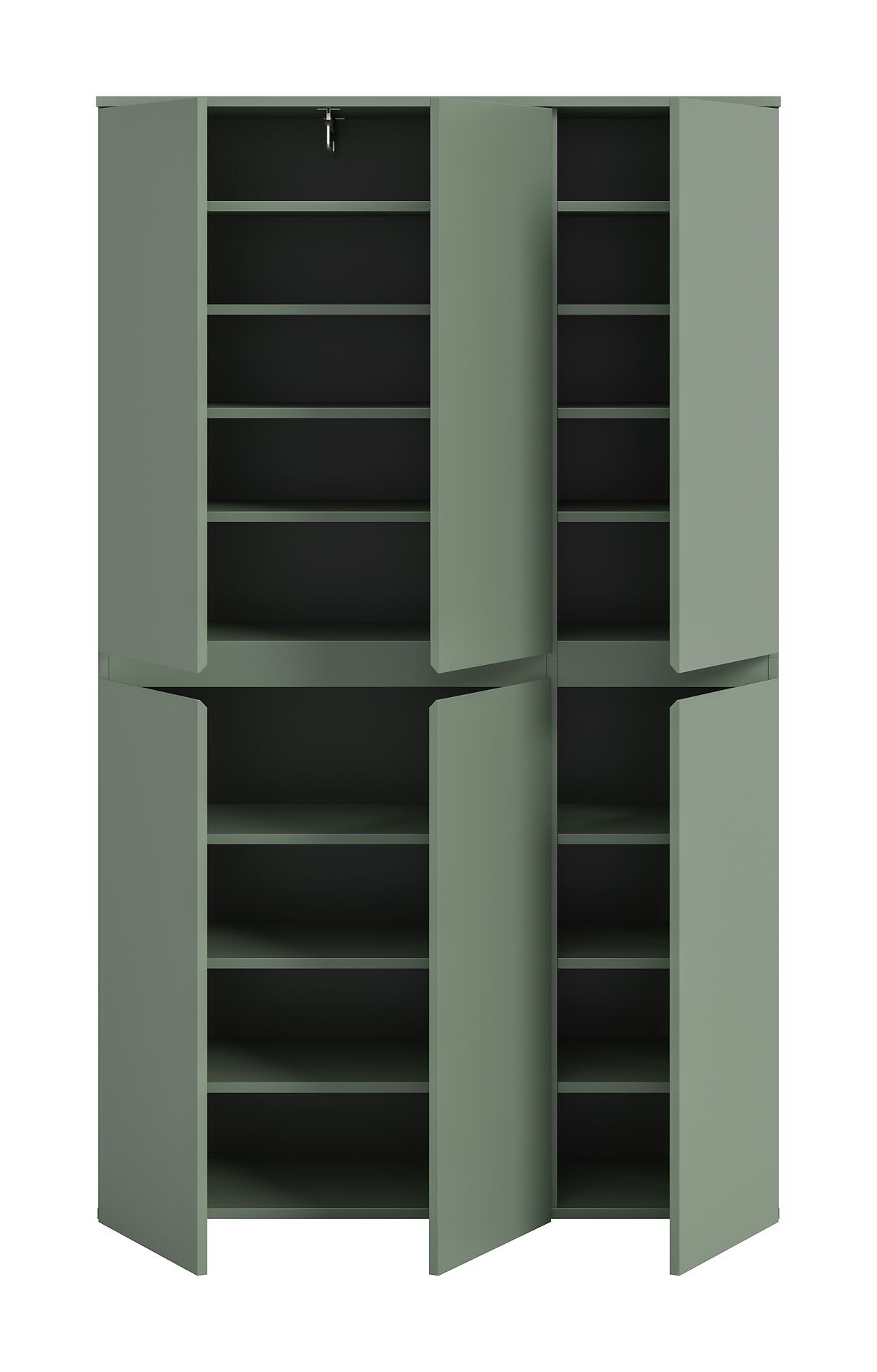 Schrank SCARPA grün B/H/T: ca. 105x175x37 cm