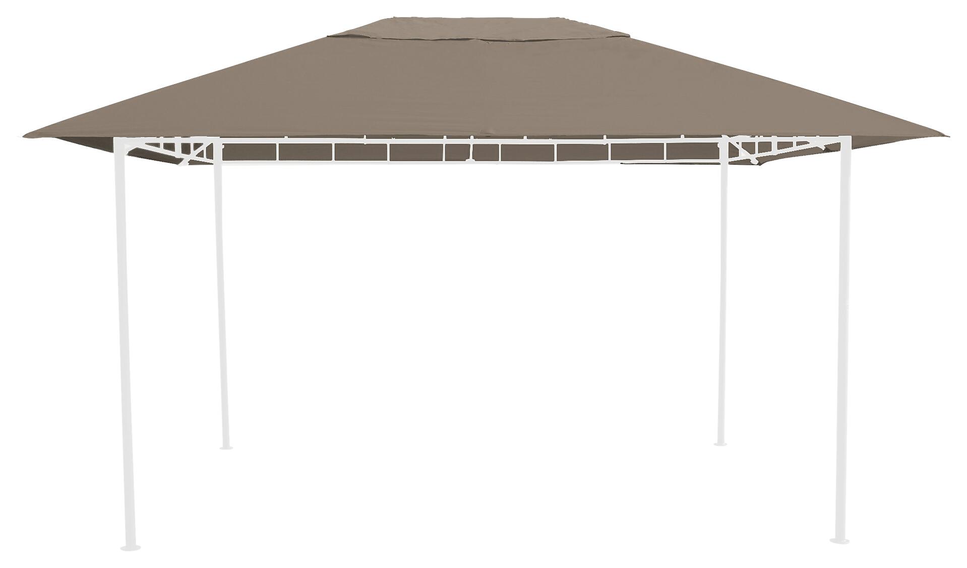 Grasekamp Ersatzdach für Pavillon Antik taupe Polyester-Mischgewebe B/L: ca. 297x397 cm