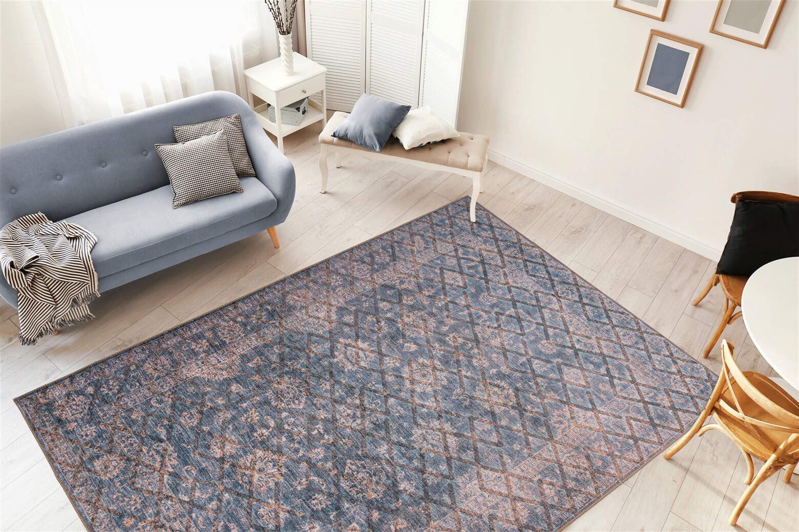 me gusta Kurzflorteppich Antique 225 gold B/L: ca. 120x180 cm