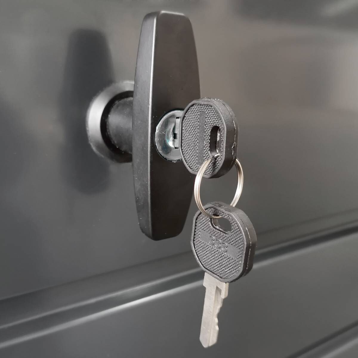 HI Auflagebox 350l anthrazit Metall B/H/T: ca. 120x63x61 cm