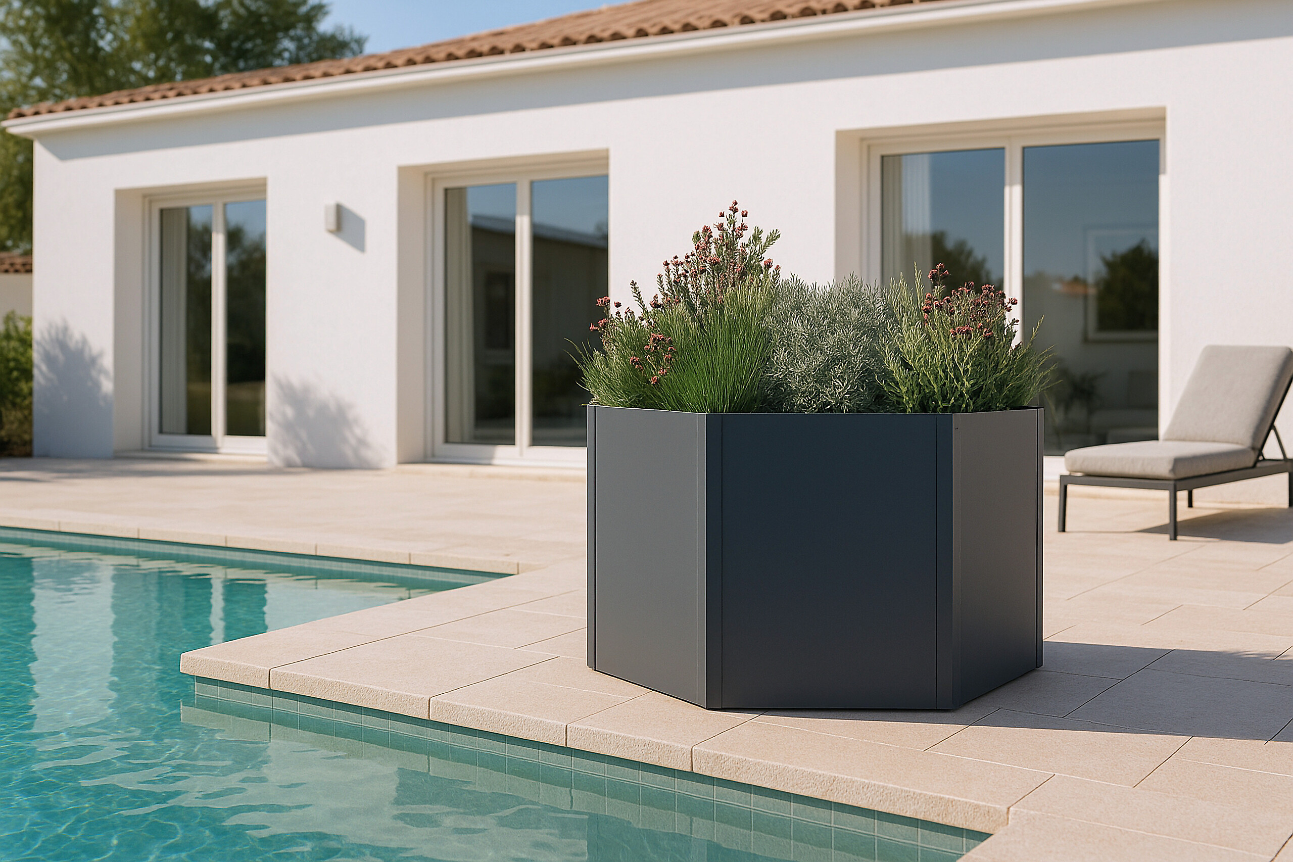 Westmann Hochbeet Varia anthrazit Metall B/H/L: ca. 100x52x100 cm