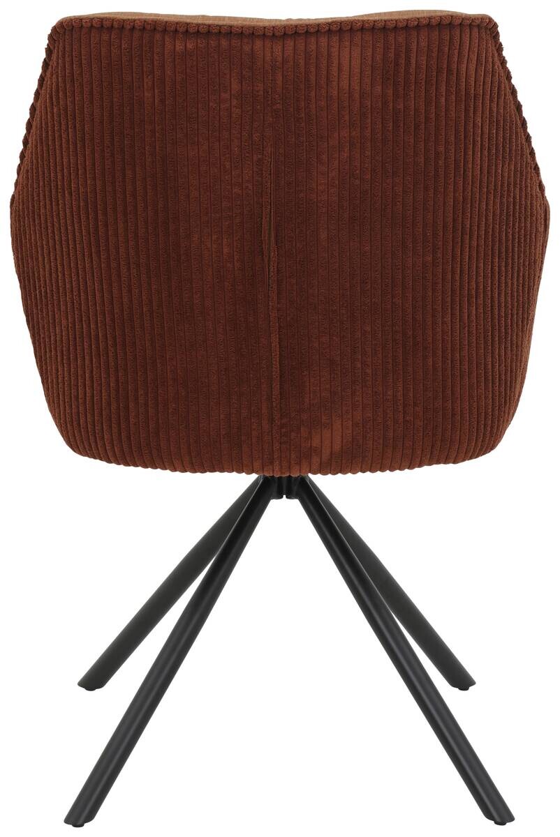 Armlehnstuhl Inge braun Microfaser B/H/T: ca. 58x88x63 cm