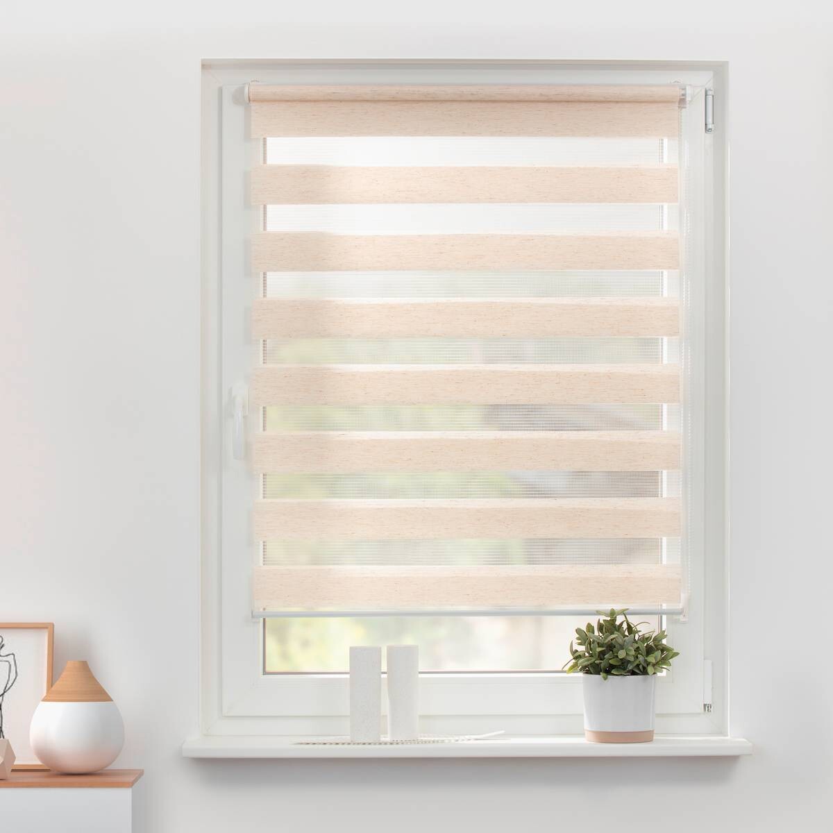 LICHTBLICK Doppelrollo Duo natur B/L: ca. 120x150 cm