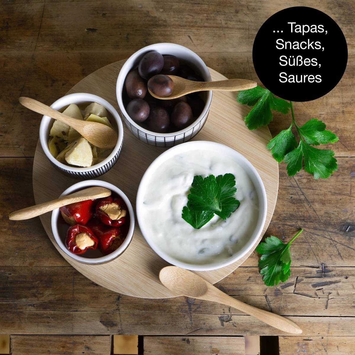 Moritz & Moritz Servierset weiß Keramik