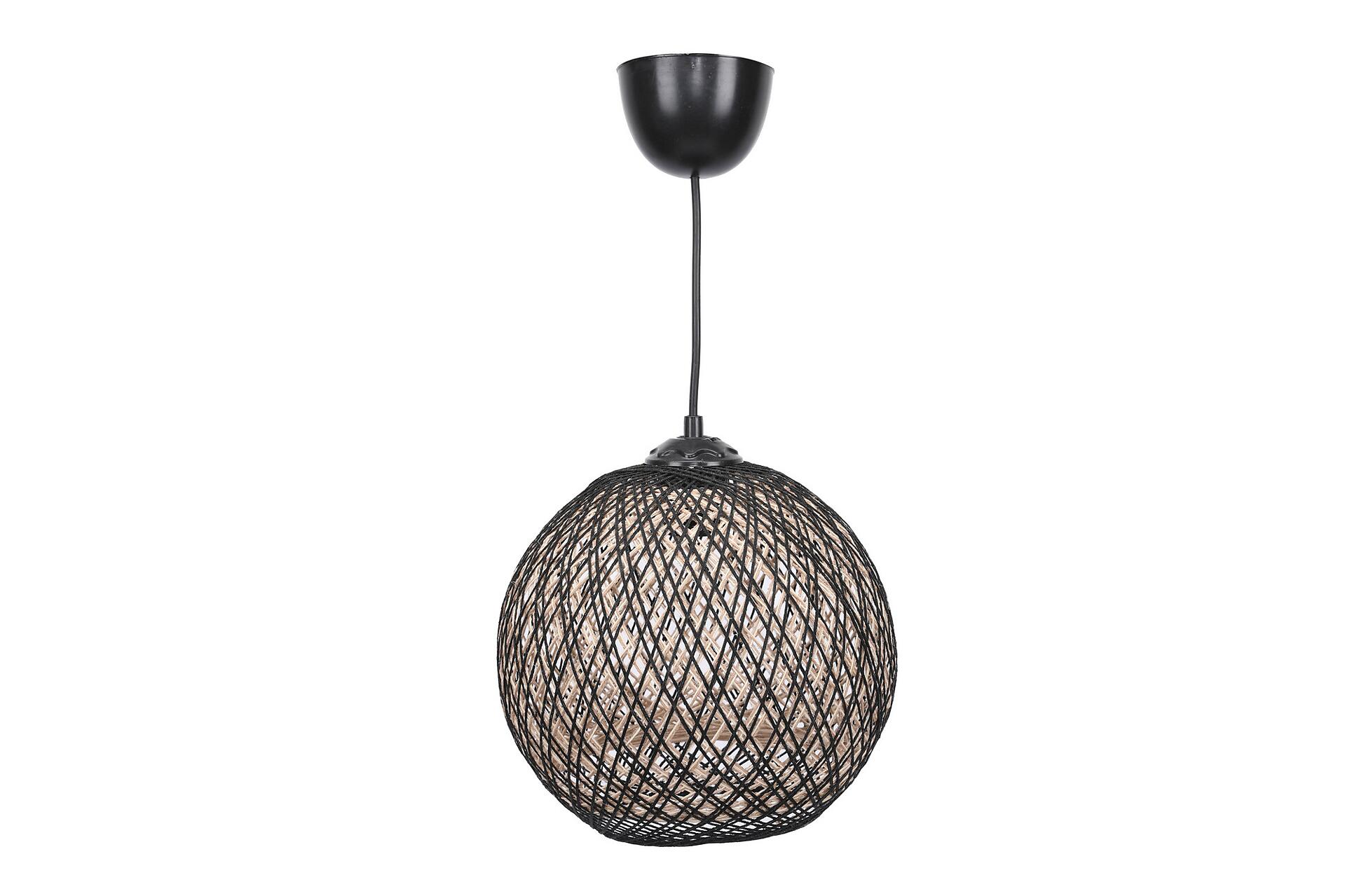 Opviq Pendelleuchte schwarz creme B/H/T/L: ca. 22x55x24x22 cm E27 1 Brennstellen