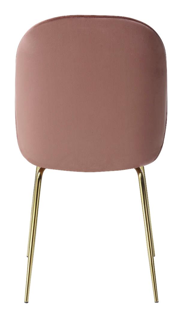 Stuhl Charlize 100 2er altrosa Microfaser B/H/T: ca. 48x87x59 cm