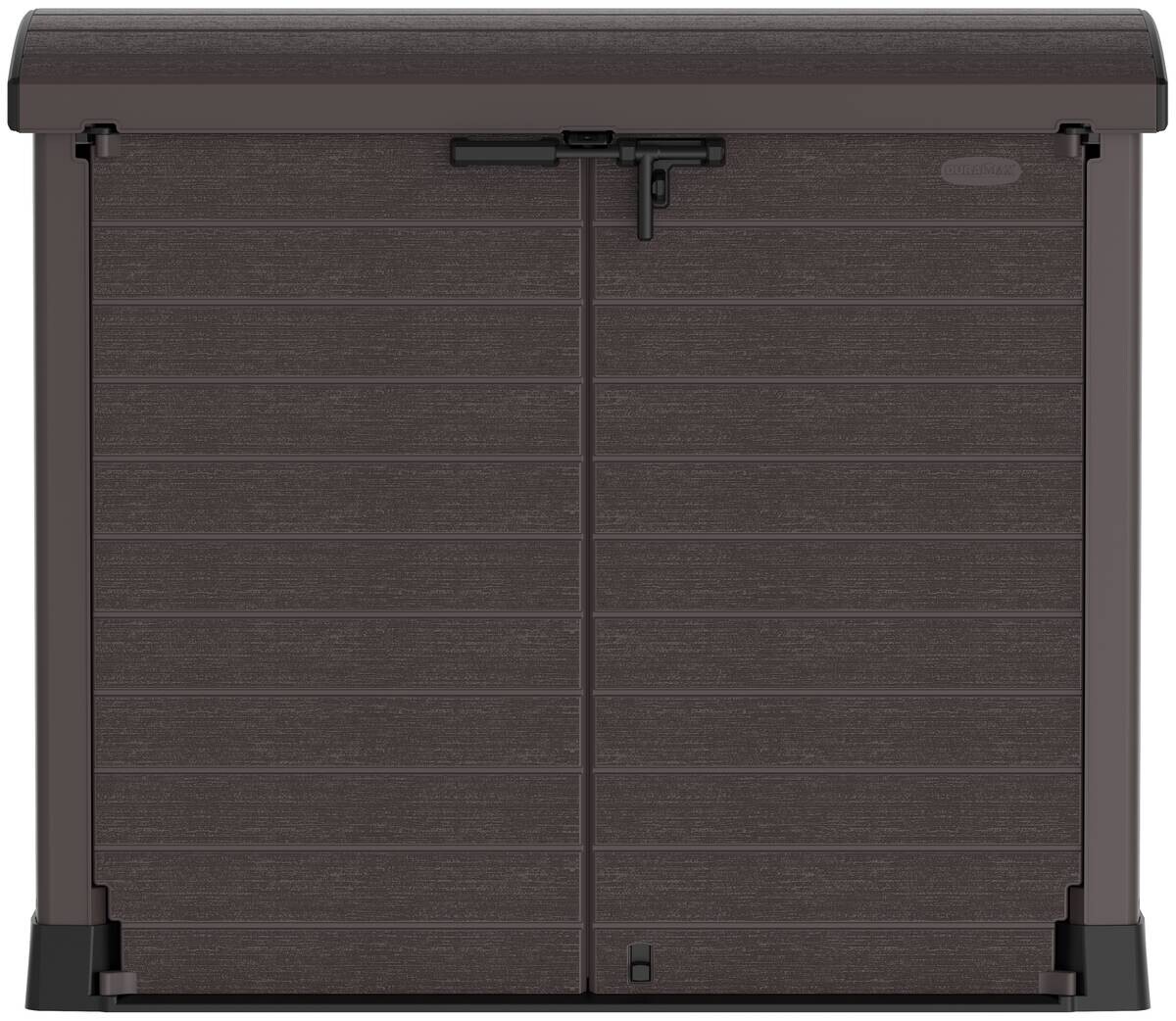 VCM Mülltonnenbox 2er StoreAway braun Kunststoff B/H/L: ca. 145x125x83 cm