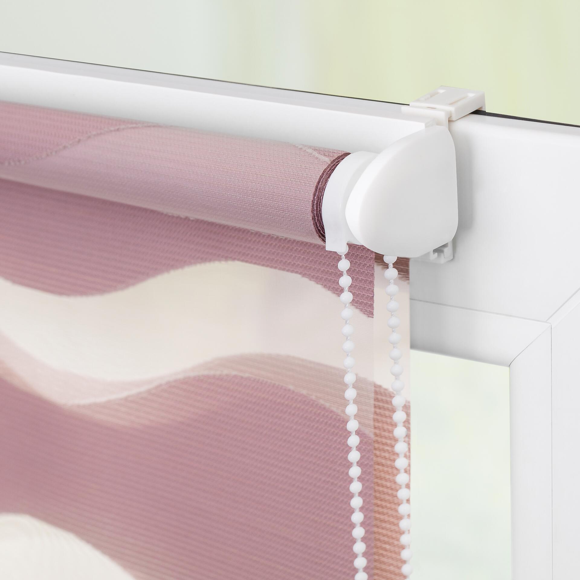 LICHTBLICK Doppelrollo Duo Welle altrosa B/L: ca. 90x150 cm