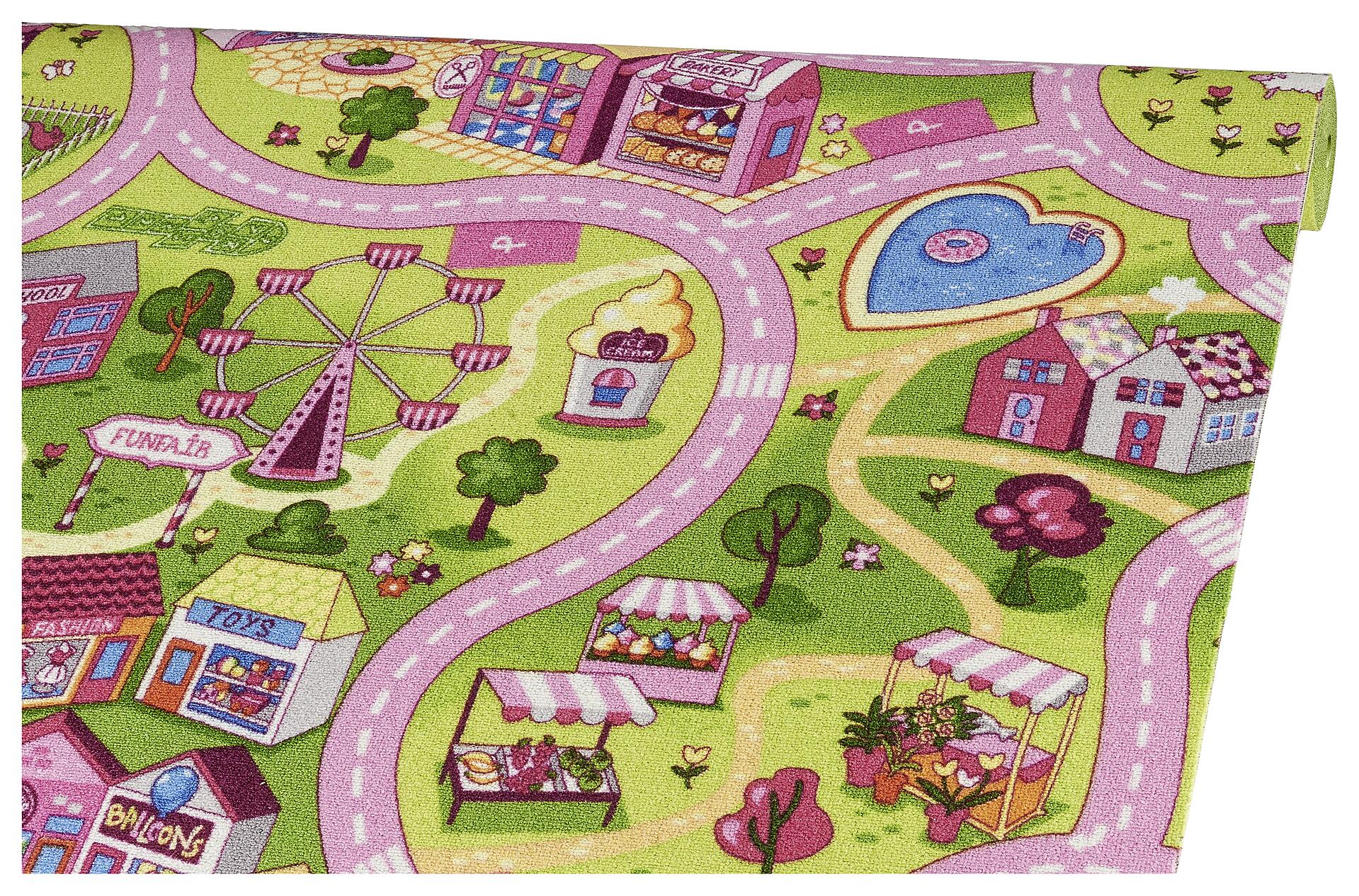 Teppichboden Sweet Town pink B: ca. 400 cm pro m²