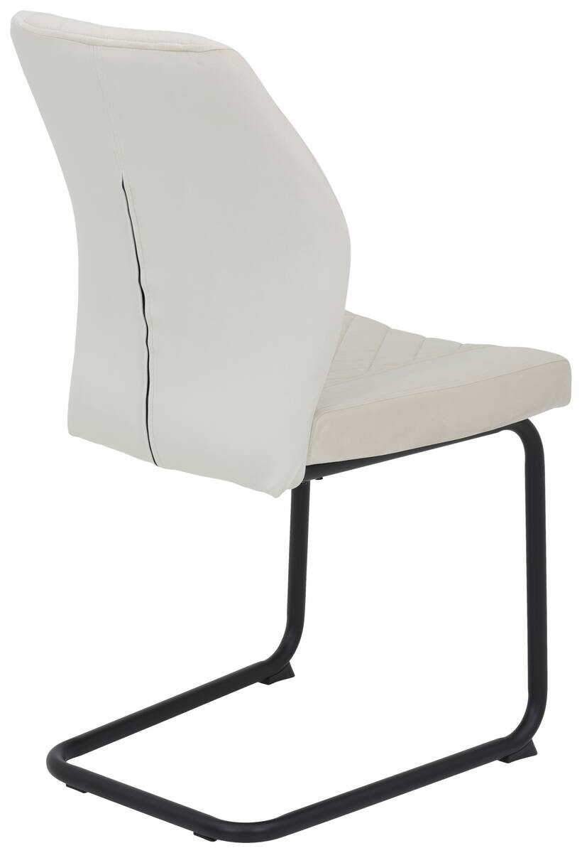 Schwingstuhl Oslo, 4er-Set beige Microfaser B/H/T: ca. 45x92x60 cm