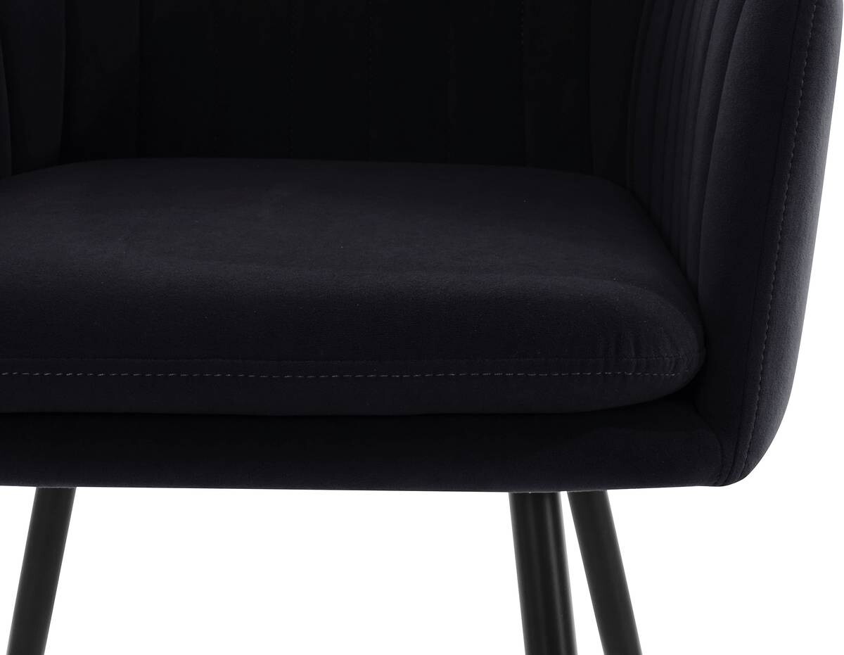 Hela Sessel MILA I S schwarz Stoff B/H/T: ca. 59x84x66 cm