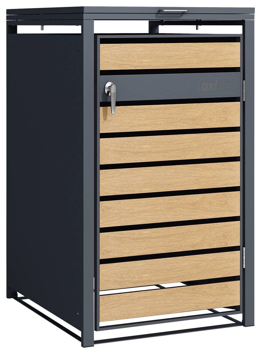 AXI Outdoor Living Mülltonnenbox Lucas braun B/H/L: ca. 80x116x68 cm