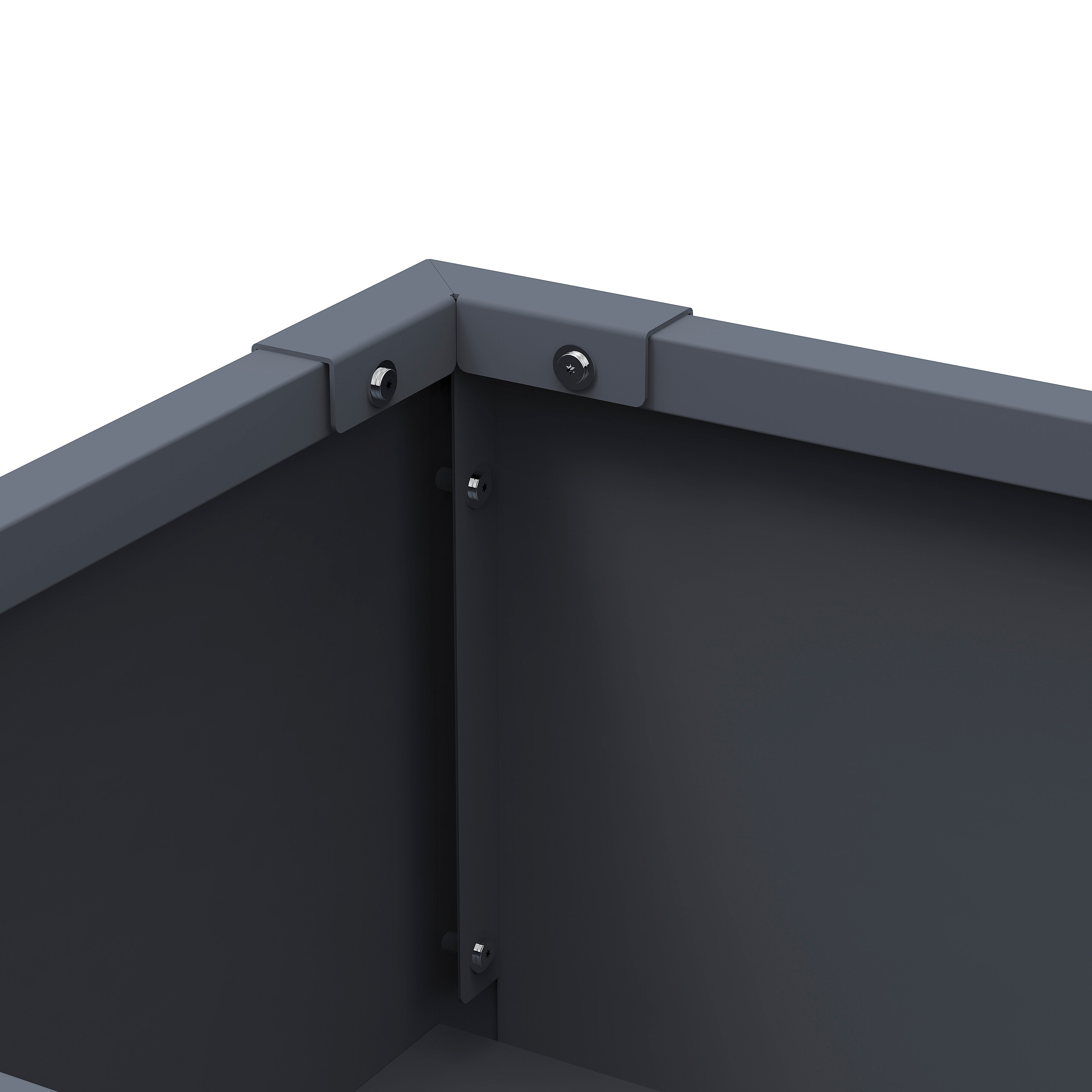 Westmann Hochbeet Vedura anthrazit Stahl B/H/L: ca. 74x80x40 cm