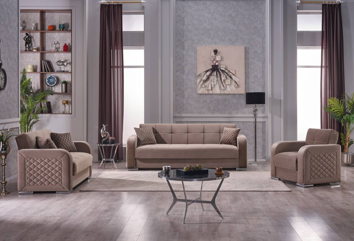 Sofa 3-2-1 Orlando graubraun Sofa 3-2-1 Orlando graubraun