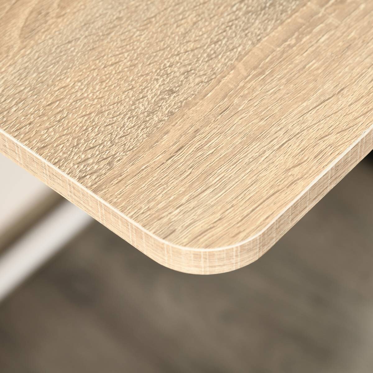 Schreibtisch 836-055AK weiß Eiche Nachbildung B/H/T: ca. 84x85x45 cm