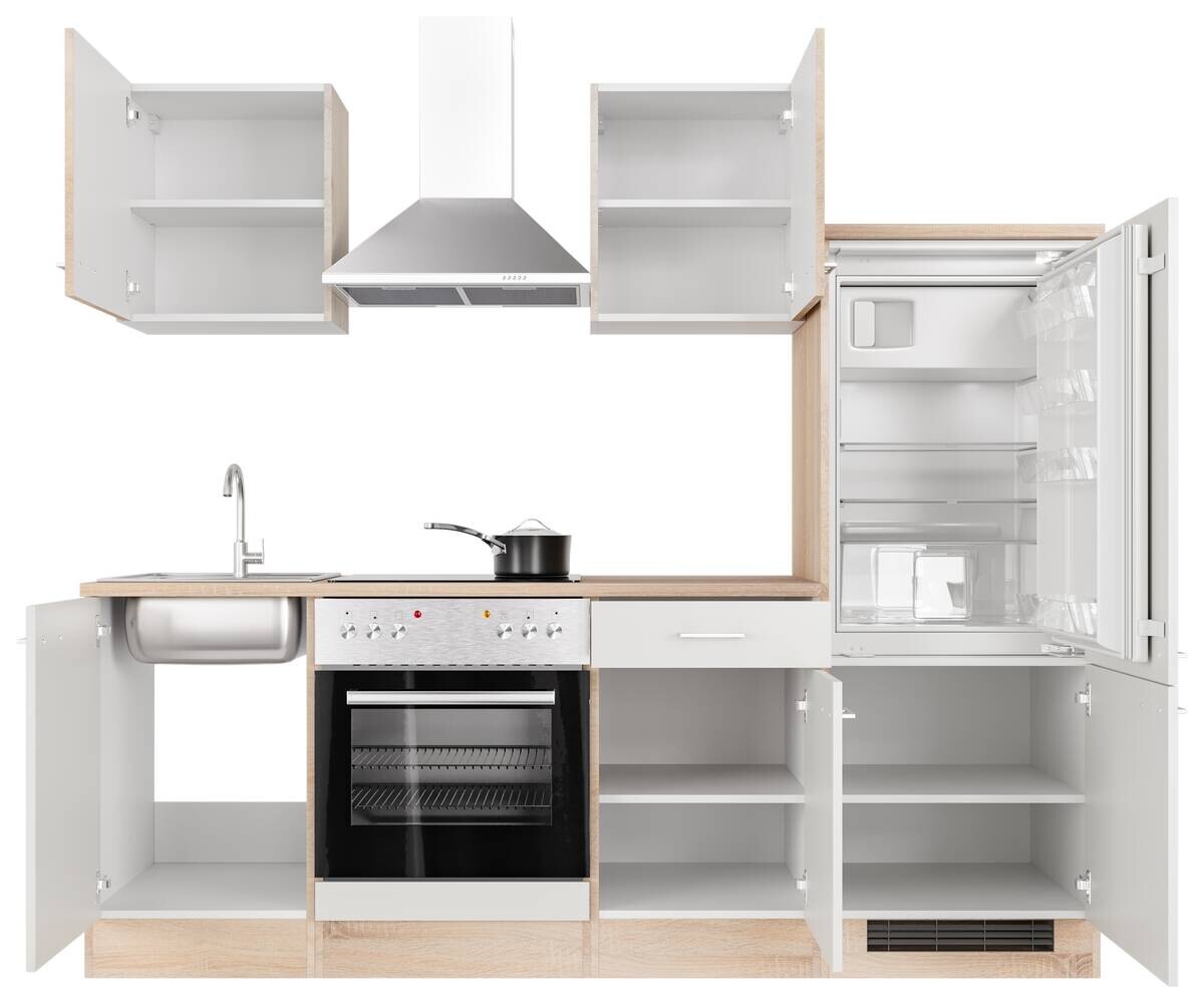 Küchenblock Samoa weiß B/H/T: ca. 220x200x60 cm