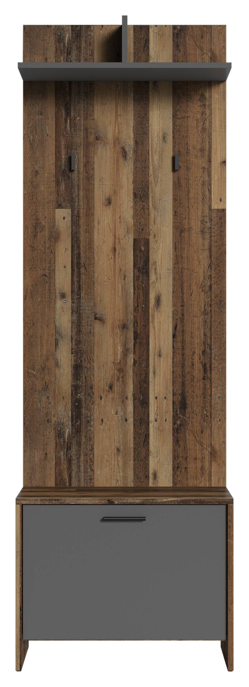 Garderobenset BEN Set 4-tlg. anthrazit