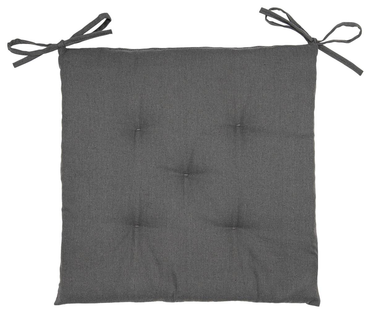 Auflage Fiona anthrazit Baumwolle B/H/L: ca. 40x4x40 cm