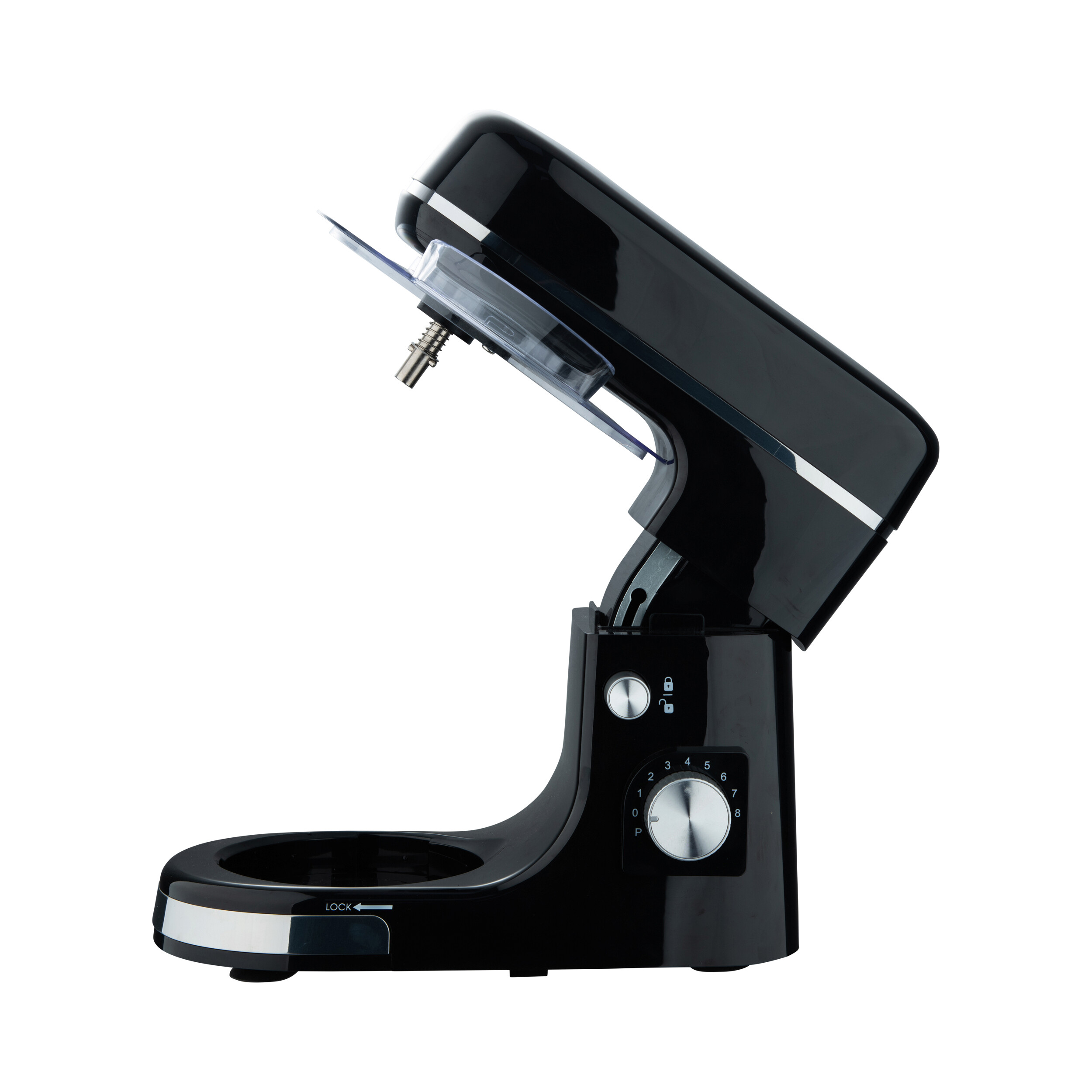 SWISS HOME Küchenmaschine schwarz silber Edelstahl B/H/L: ca. 23x33,5x38 cm