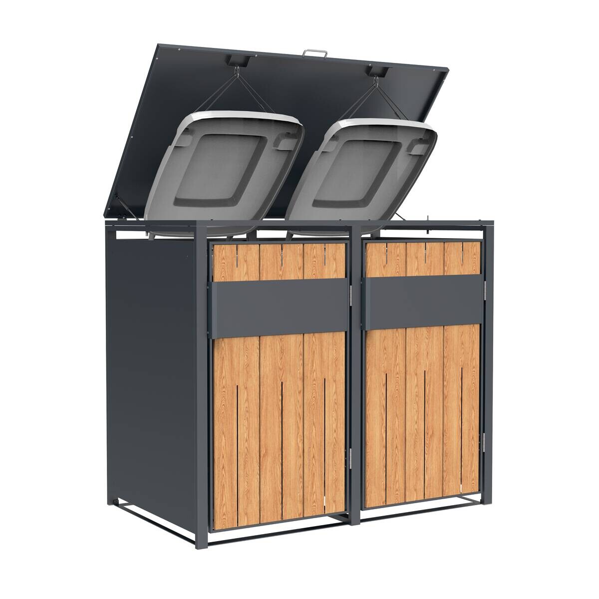 Westmann Mülltonnenbox Varius Holzoptik B/H/L: ca. 132x116x80 cm