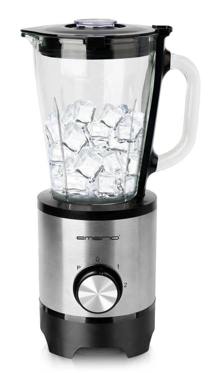 Emerio Standmixer BL-130988 silber transparent Edelstahl Glas B/H/T: ca. 18x37x22 cm