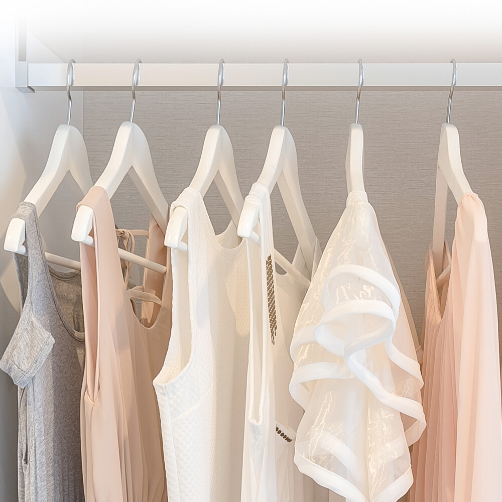 Kesper Kleiderbügelset weiß Holz