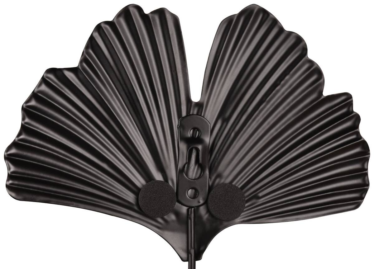 Garderobenhaken Merle schwarz gold Optik Metall B/H/T: ca. 15x15x4 cm