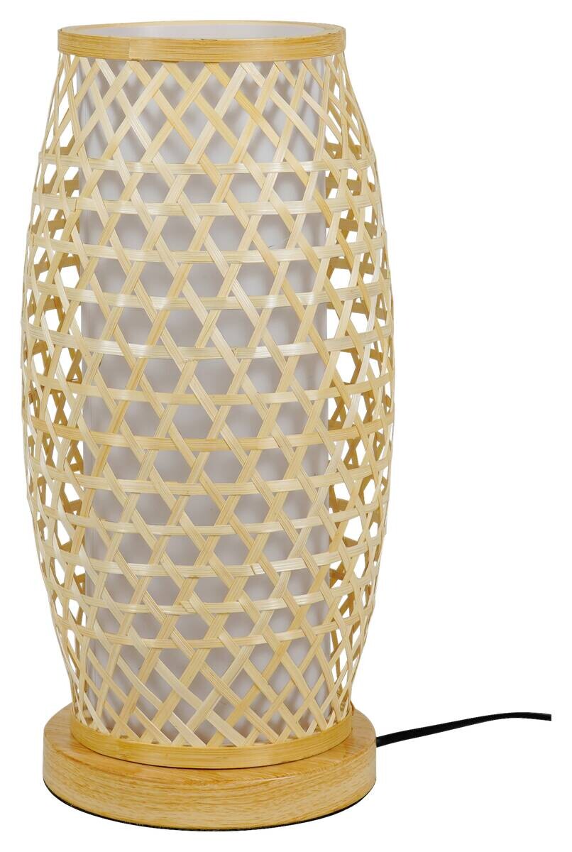 POCOline Bambus-Tischleuchte Amaya Bambus H/D: ca. 40x20 cm E27 1 Brennstellen
