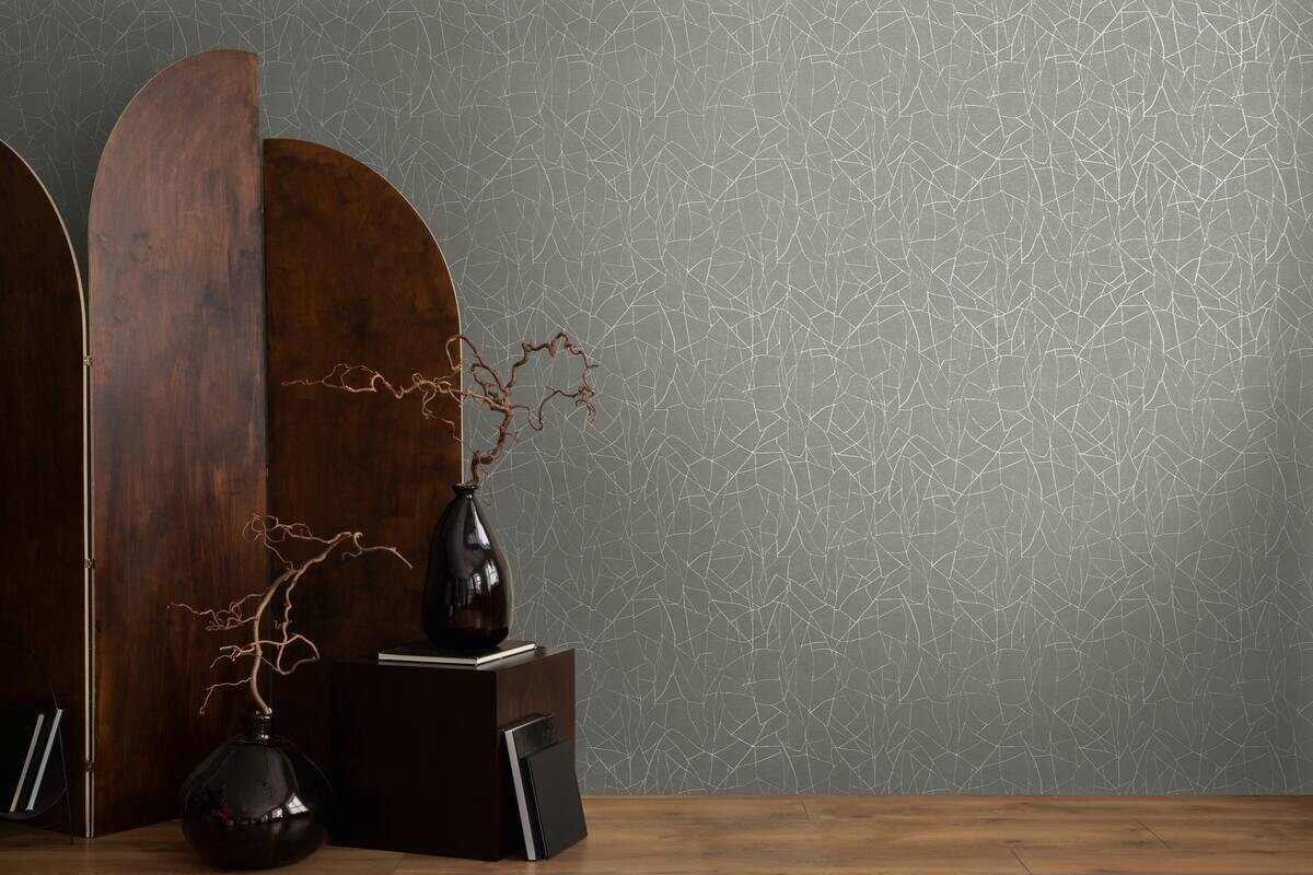 A.S.Creation Vliestapete grau weiß B/H/D: ca. 53x1005x9,7 cm