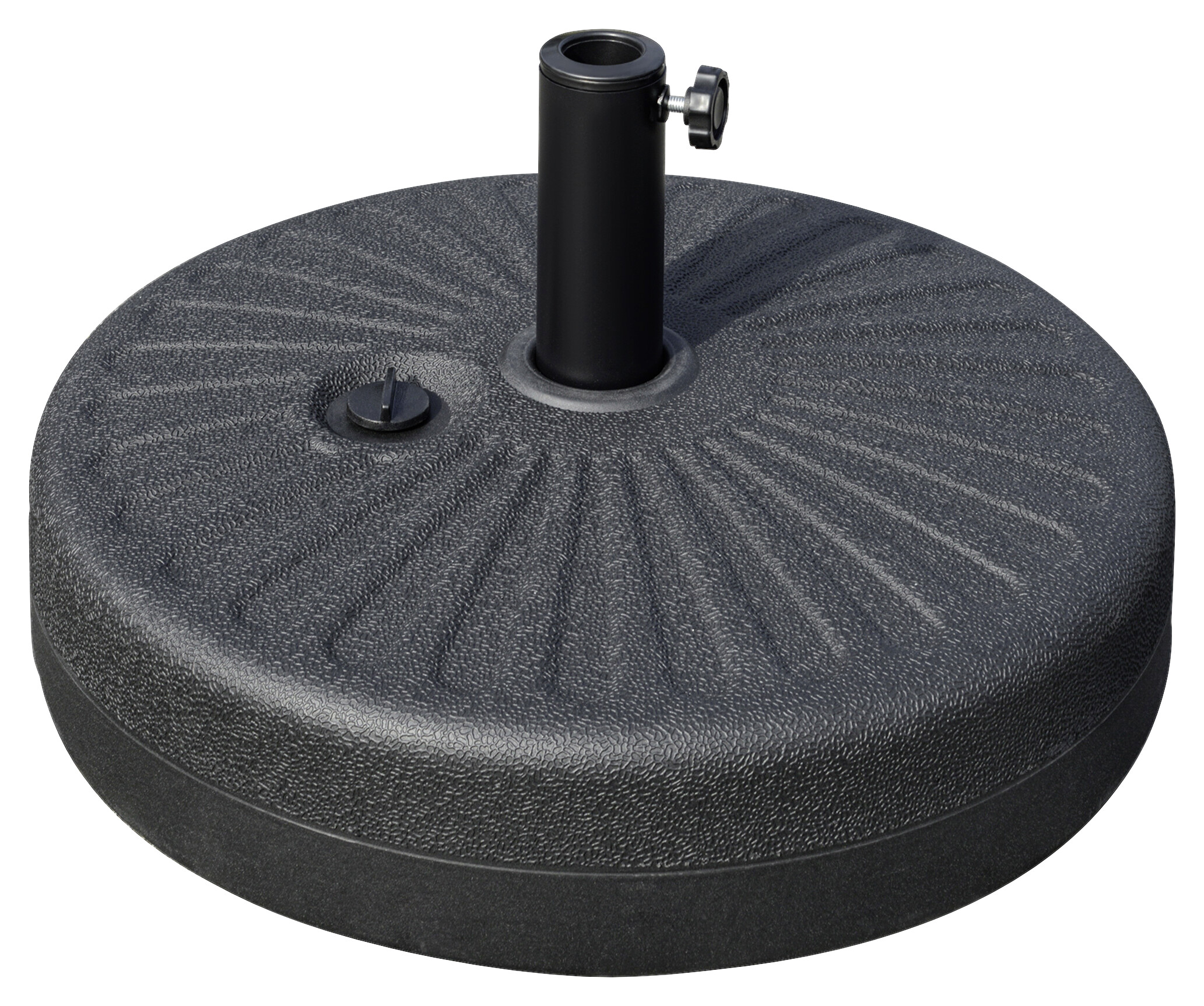 Outsunny Schirmständer schwarz Kunststoff H/D: ca. 28x51 cm