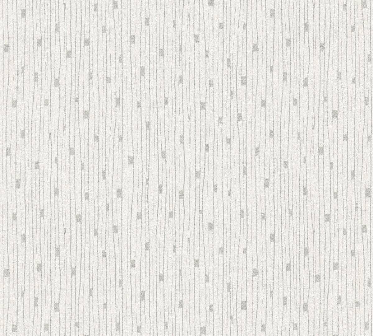 A.S.Creation Vliestapete creme grau silber B/H/D: ca. 53x1005x8,2 cm