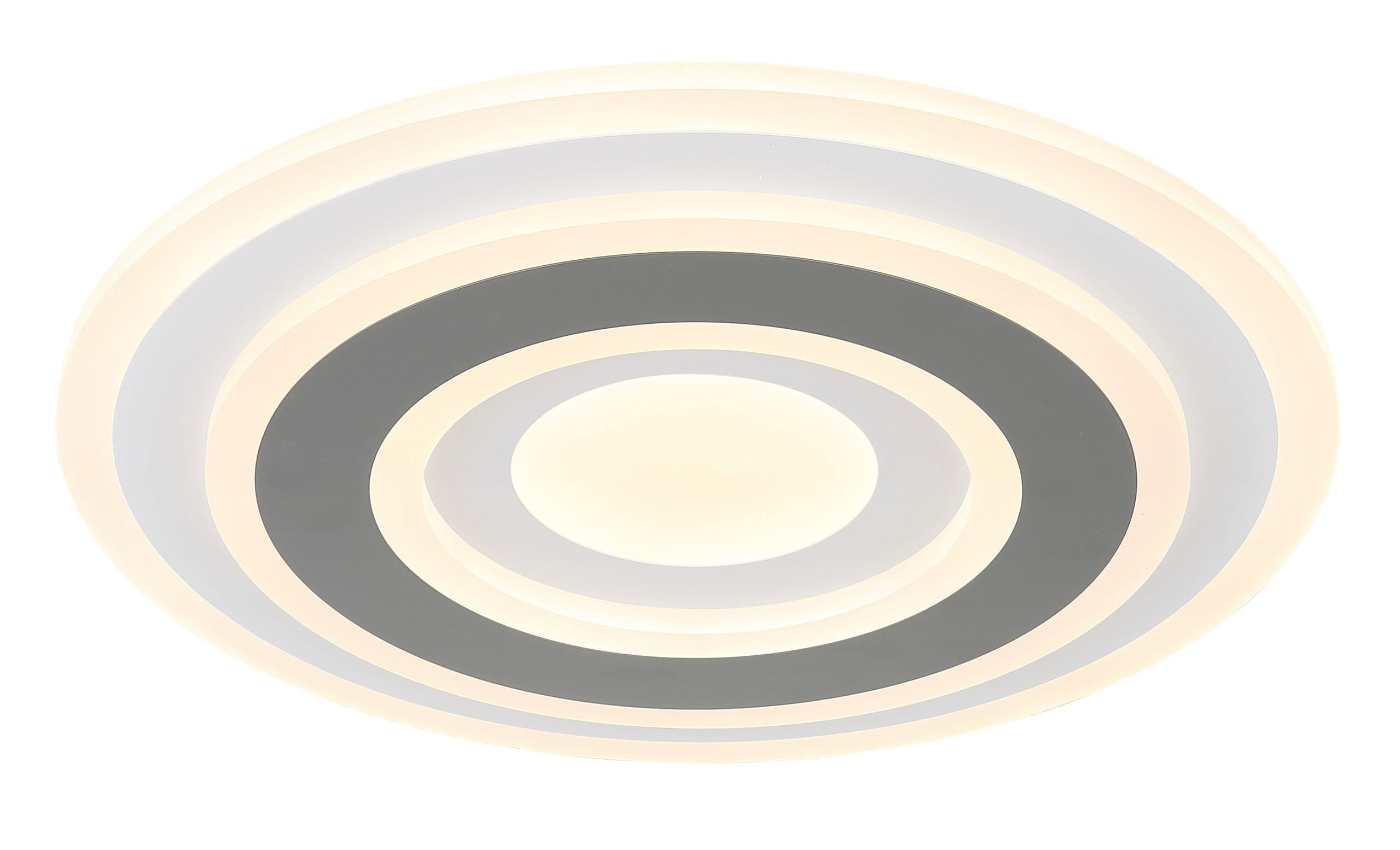 GLOBO Deckenleuchte Sabatino Opal weiß anthrazit Acryl Metall H/D: ca. 5,5x38 cm