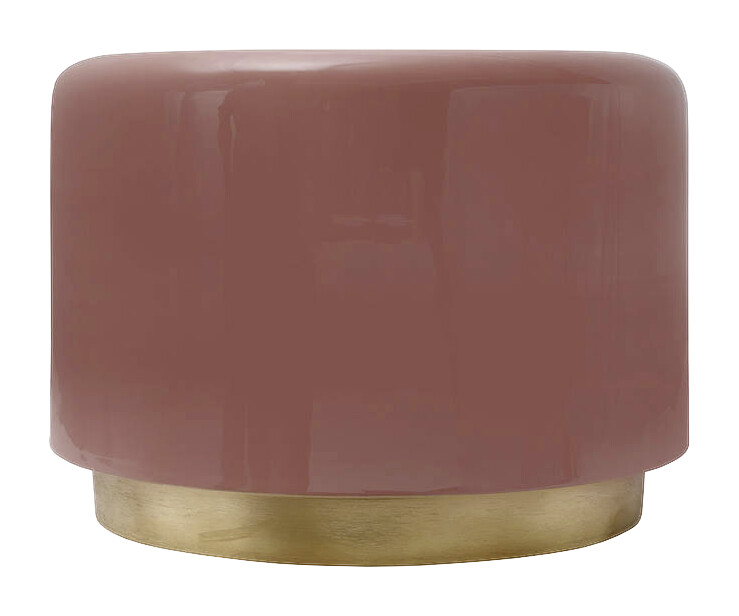 360 Living Hocker Artisse 251 rosa gold Metall H/D: ca. 43x51,5 cm