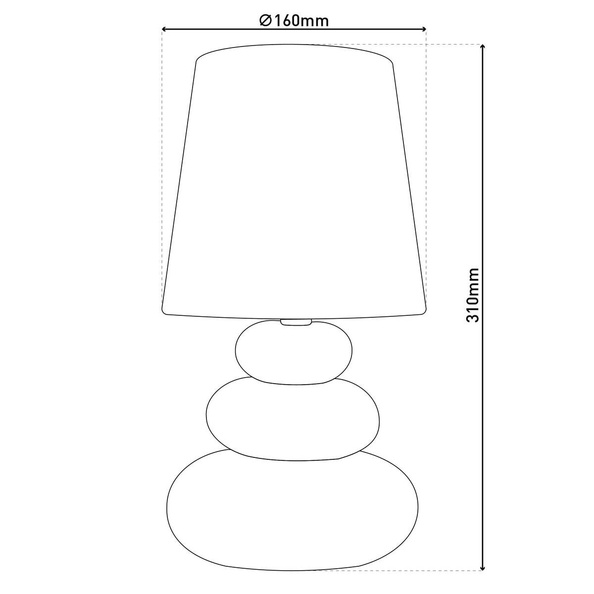 Näve Leuchten Tischleuchte STONEY NV3045358 schwarz gold Textil Keramik H/D: ca. 31x20 cm E14 1 Brennstellen