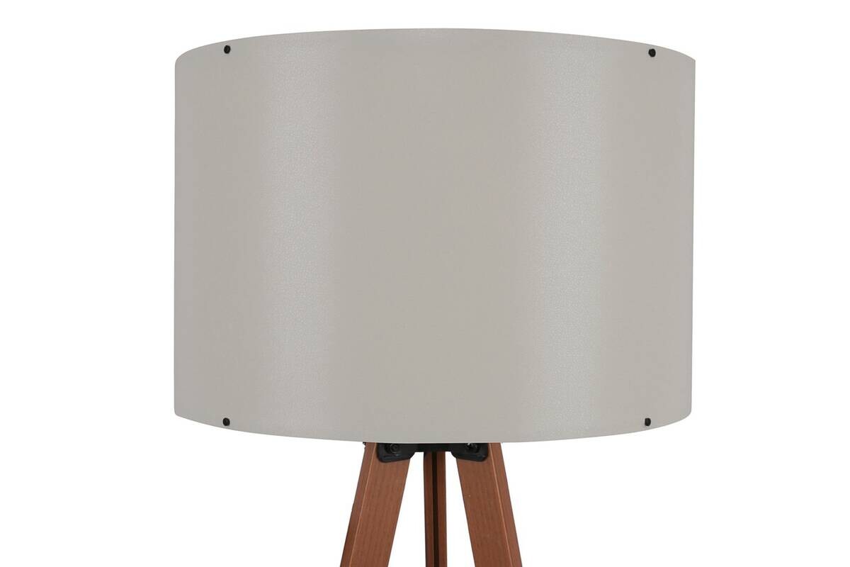 Opviq Stehleuchte creme PVC MDF B/H/T/L/D: ca. 38x140x38x38x38 cm E27 1 Brennstellen