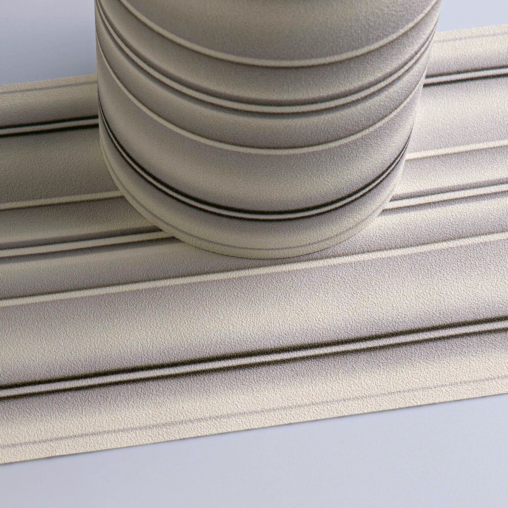 A.S.Creation Bordüre schwarz weiß grau B/H/D: ca. 5x500x6,8 cm