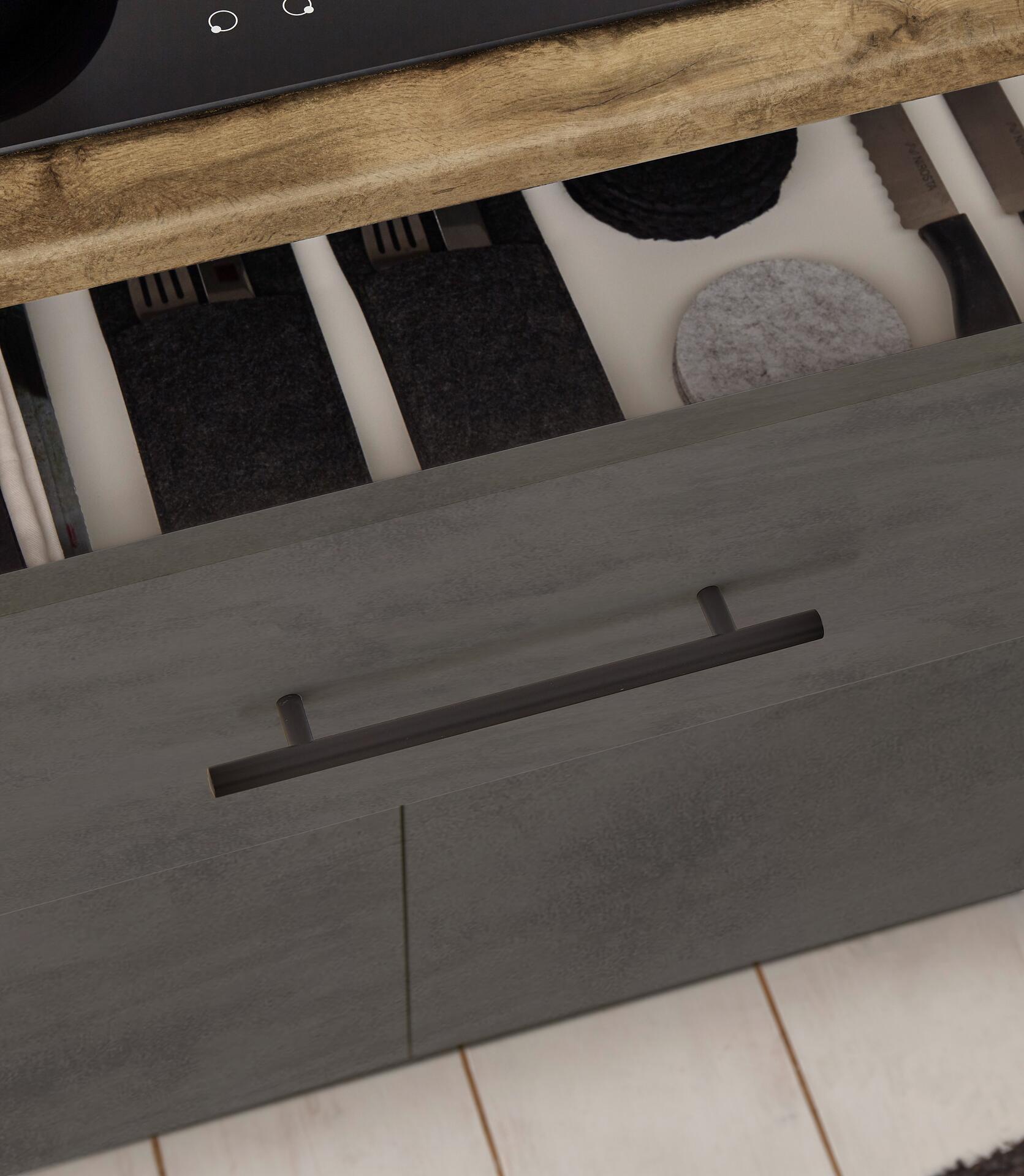 Küchenblock Style anthrazit B/T: ca. 260x60 cm