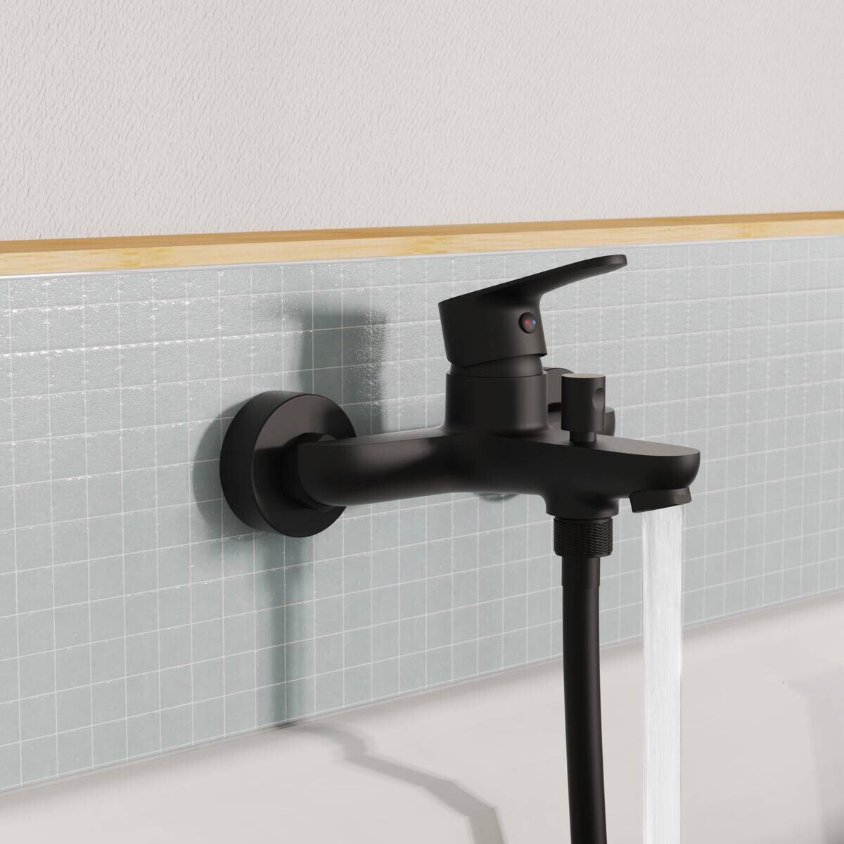 Wannen-Armatur Claudio schwarz