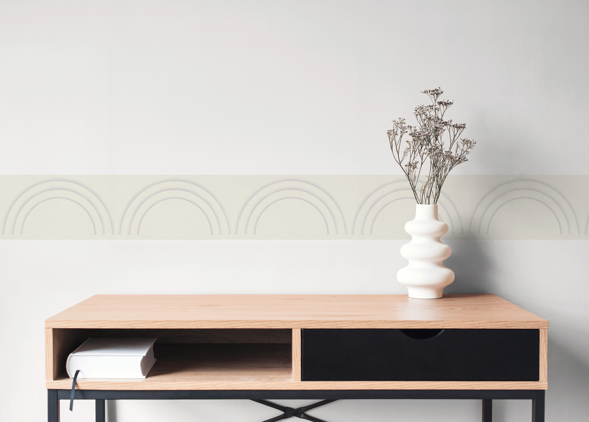 A.S.Creation Bordüre grau weiß B/H/D: ca. 17x500x6,8 cm