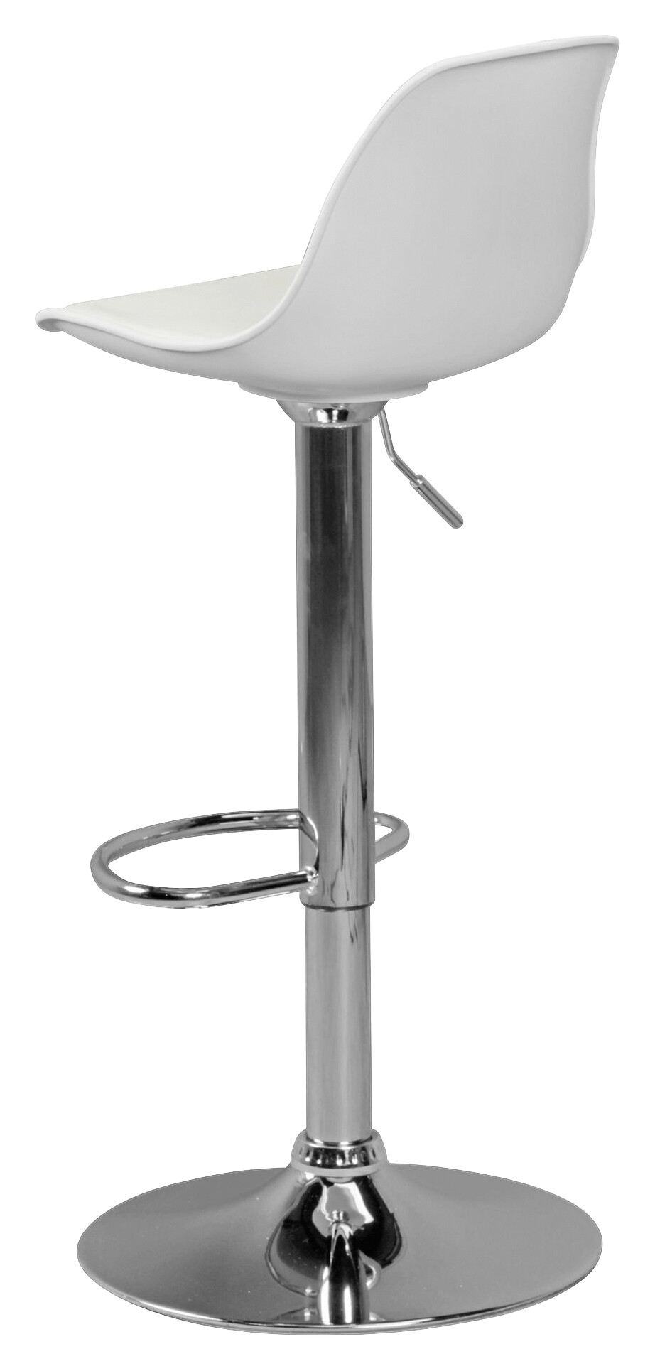 Barhocker weiß Kunstleder B/H/T: ca. 40x104x40 cm