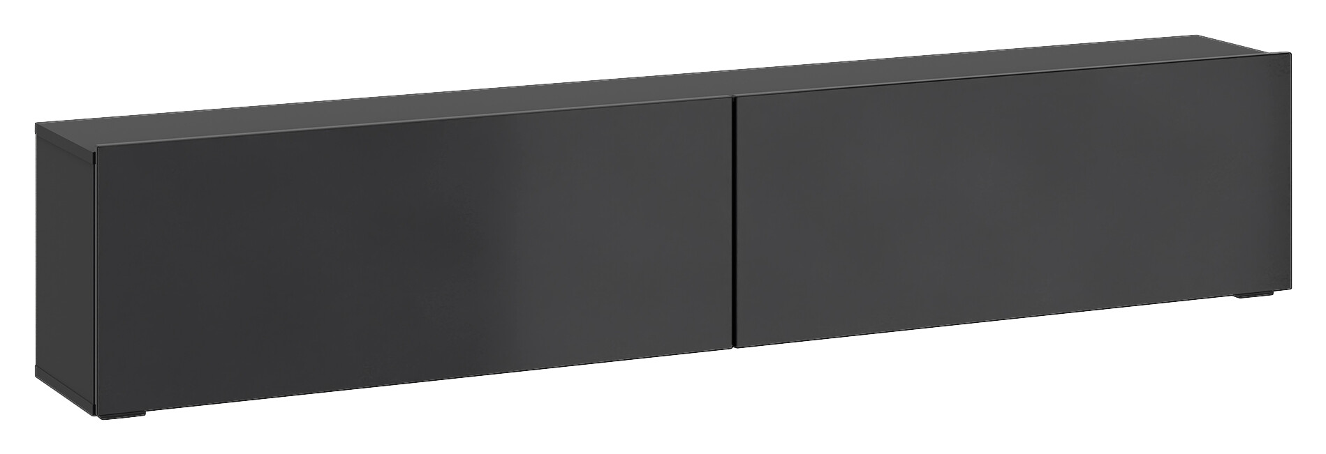 TV-Lowboard Otis schwarz Hochglanz B/H/T: ca. 180x37x32 cm