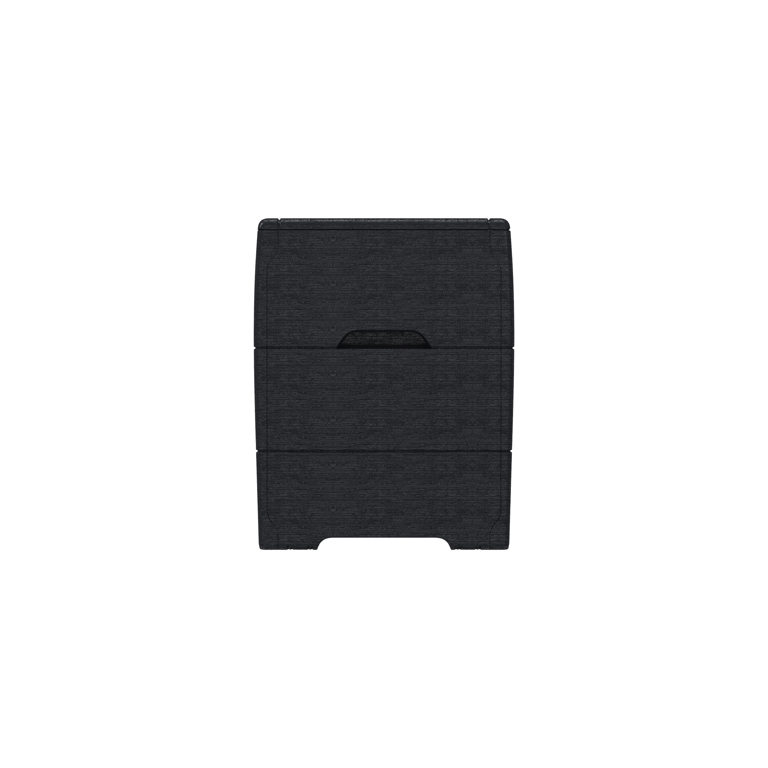 VCM Aufbewahrungsbox Durabox grau Kunststoff B/H/L: ca. 117x56x45 cm