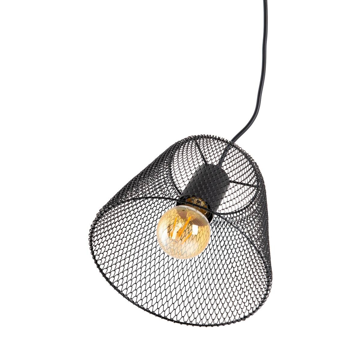 Näve Leuchten Pendelleuchte 6112122 schwarz Metall Kunststoff B/H/T: ca. 20x120x20 cm E27 1 Brennstellen