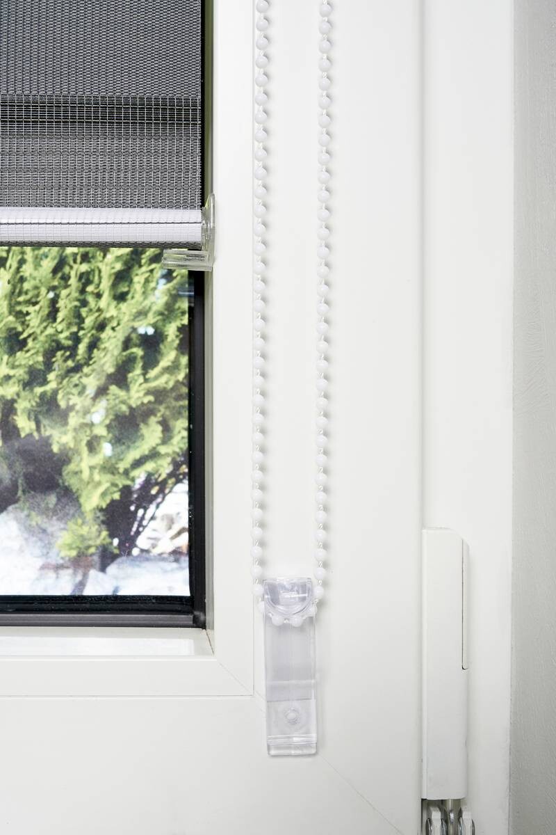 Doppelrollo mit Blende grau B/L: ca. 140x160 cm