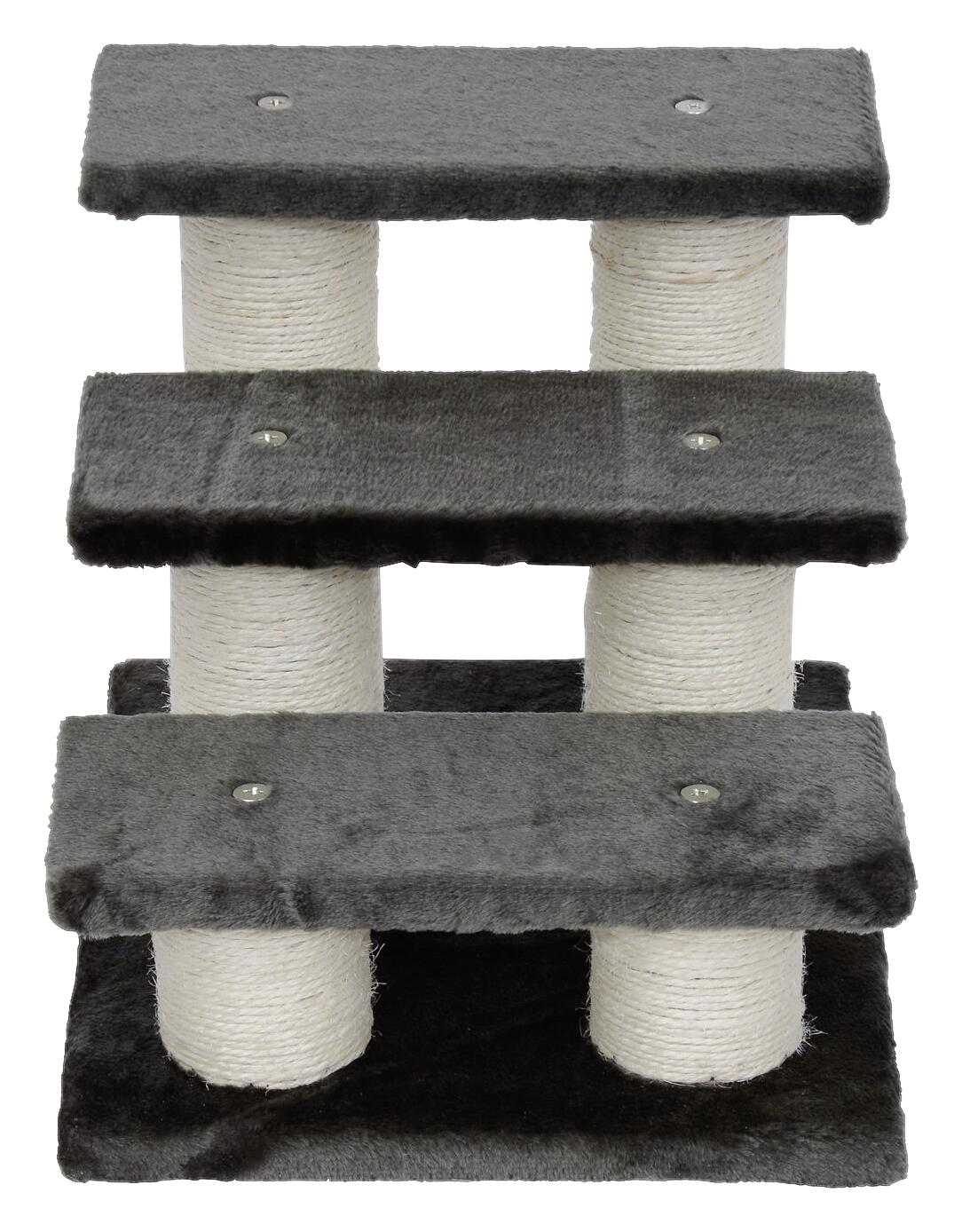 PawHut Katzentreppe grau Spanplatte B/H/L: ca. 35x34x45 cm
