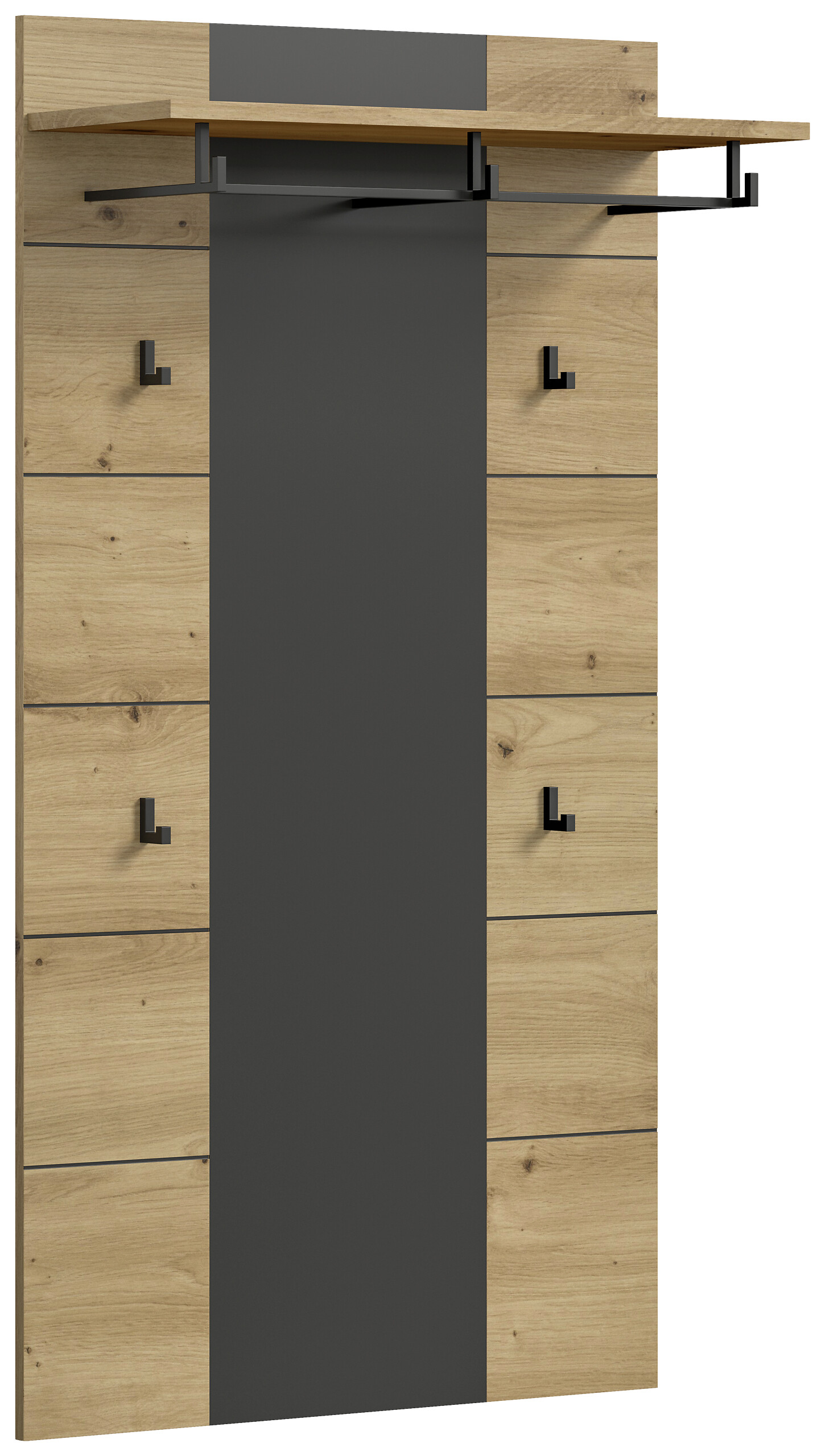 Paneel Canu basaltgrau Nachbildung Artisan Nachbildung B/H/T: ca. 80x145x29 cm