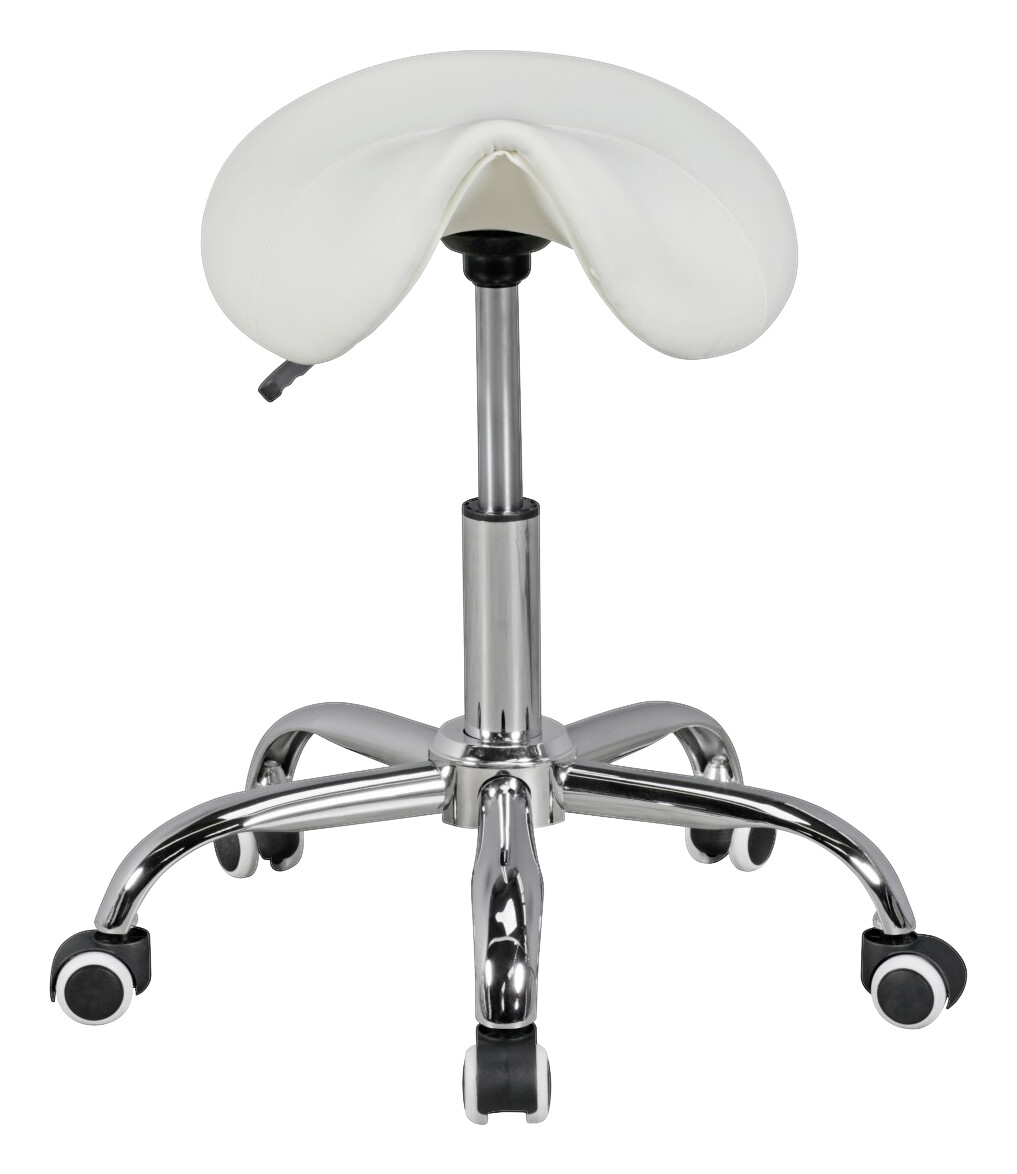 Hocker weiß Kunstleder