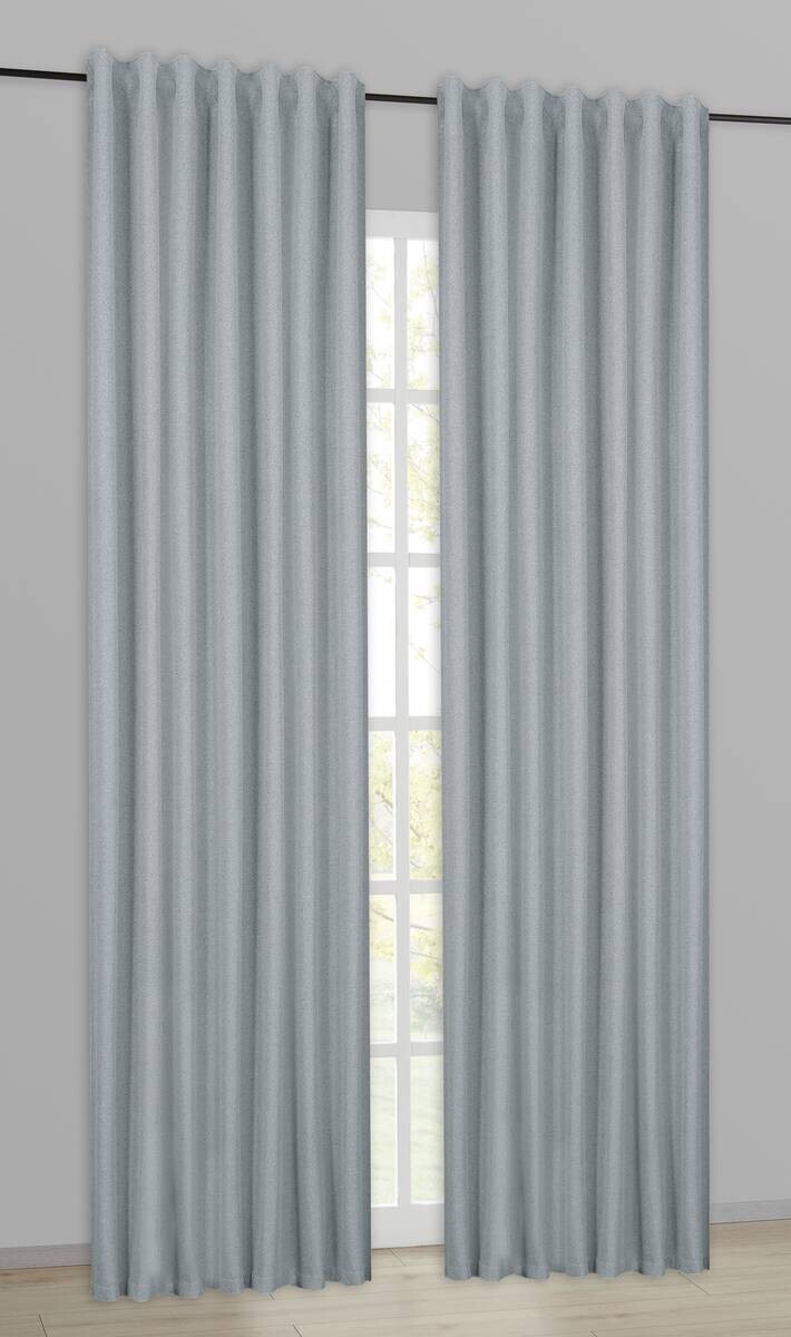 home Topline Verdunklungsvorhang Noah anthrazit B/L: ca. 135x245 cm