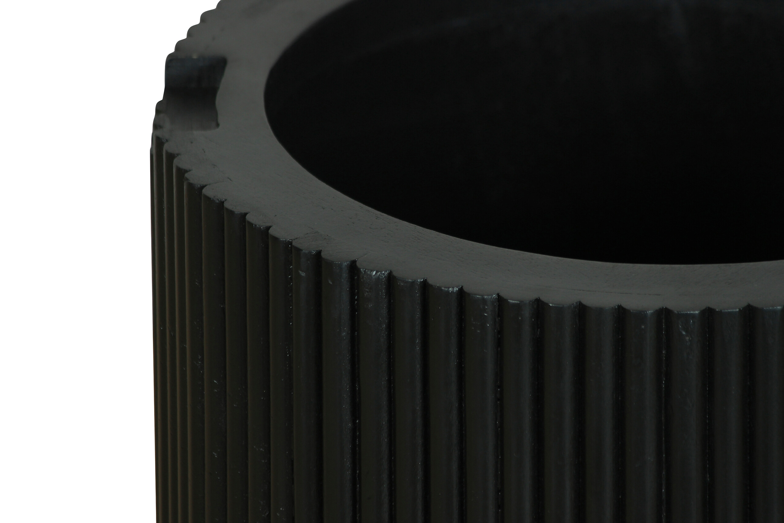 Beistelltisch OWEN schwarz Mango H/D: ca. 50x40 cm