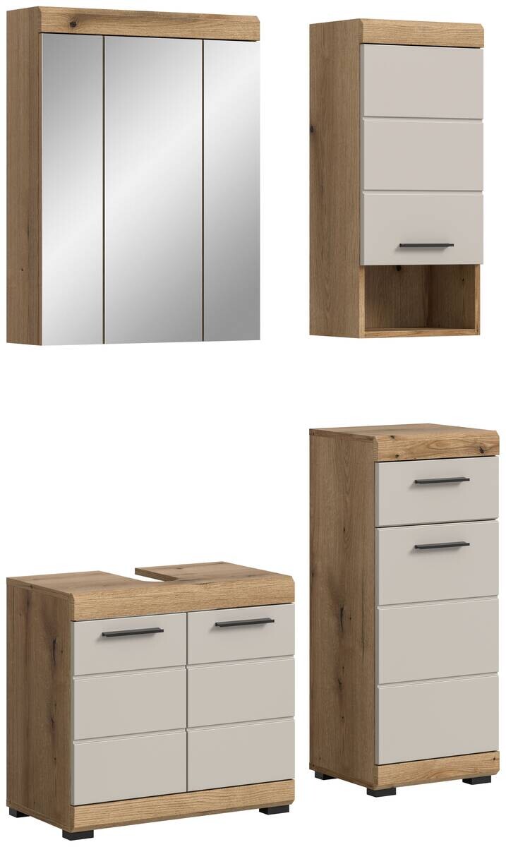 Badezimmer-Set Scout Evoke Oak Nachbildung Kaschmirgrau Nachbildung B/H/T: ca. 112x191x34 cm